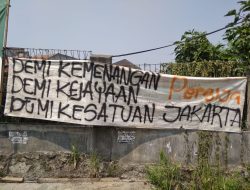 Jelang Final Piala Indonesia, Spanduk Dukungan Persija Banjiri Jalanan Depok