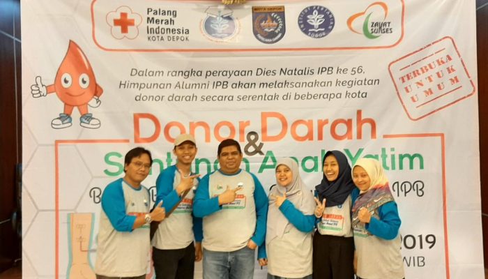 DPC HA IPB Depok Gelar Donor Darah dan Santunan