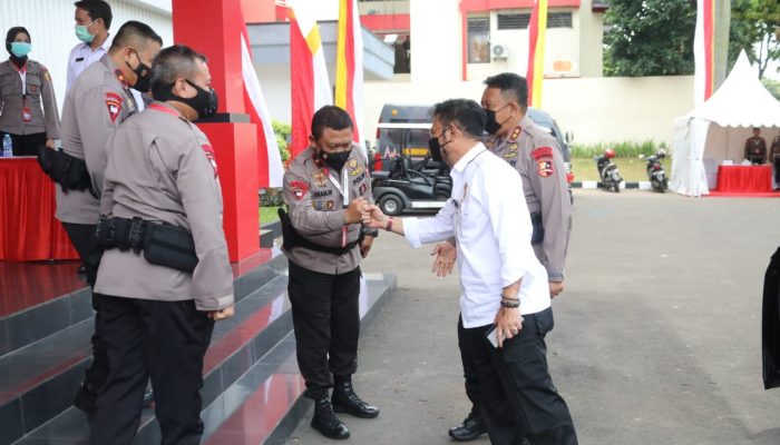 Mentan ke Depok, Bahas Banyak Hal dengan Kakorbrimob