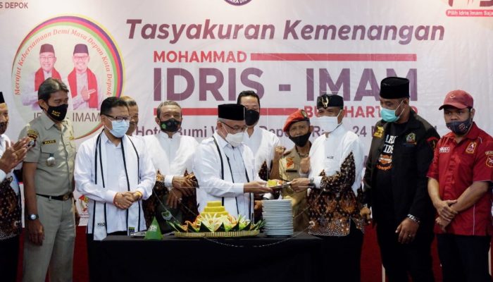 Idris-Imam Menang, Koalisi Ormas Depok Gelar Tasyakuran