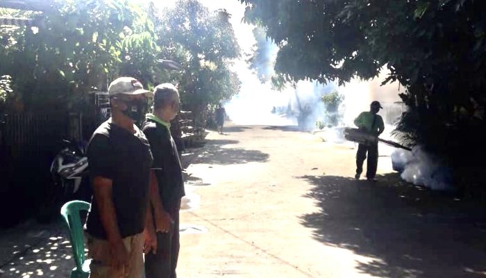 Antisipasi DBD, RW 10 Kelurahan Serua Depok Lakukan Fogging