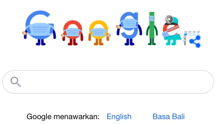 Google Doodle Hari Ini Bermasker, Ini Artinya