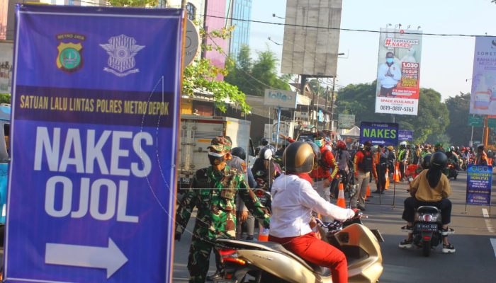 Polrestro Depok Fokuskan Penyekatan di Titik Perbatasan