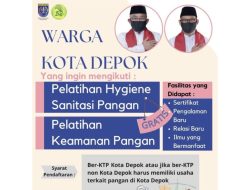 Dinkes Depok Buka Pendaftaran Pelatihan Hygiene Sanitasi dan Keamanan Pangan