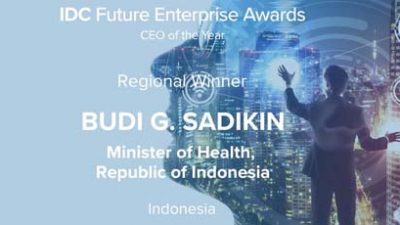 Menkes Raih Penghargaan CEO Of The Year di IDC Future Enterprise Awards 2022