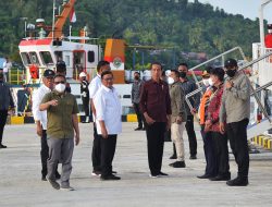 Aktivitas Pelabuhan Likupang Ditinjau Presiden Jokowi