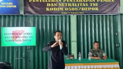 Penyuluhan Netralitas TNI dalam Pemilu 2024 Dilaksanakan Kodim Depok