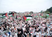 Masyarakat Antusias Hadiri Aksi Damai Depok Bersama Palestina