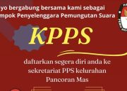 PPS Panmas Buka Rekrutmen 1.218 KPPS, Ini Syaratnya