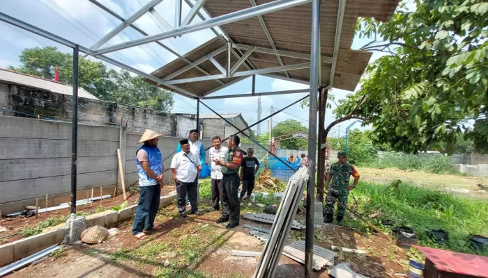Koramil 06/Cimanggis Ubah Lahan Tidur di Rusunawa Cilangkap Jadi Urban Farming