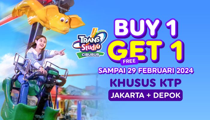 KTP Depok dan Jakarta Merapat! Ada PROMO BUY 1 GET 1 di Trans Studio Cibubur
