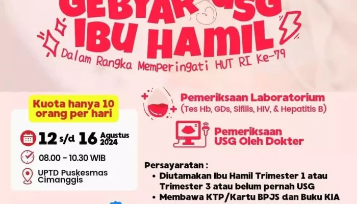 Catat Jadwalnya! Puskesmas Cimanggis Buka Layanan USG Gratis