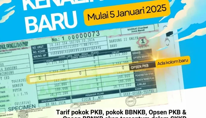 Tidak Ada Kenaikan PKB dan BBNKB di Wilayah Jabar