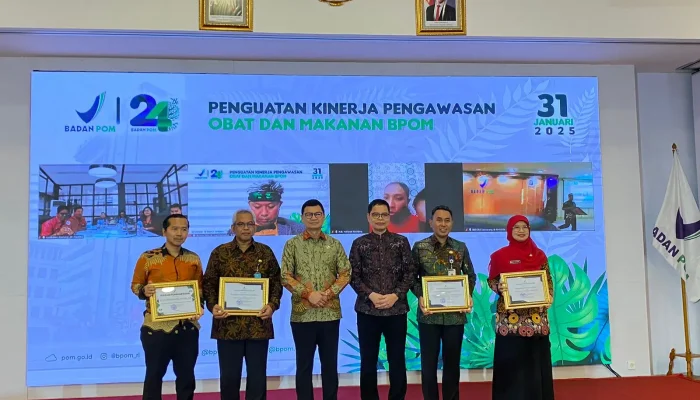 Kota Depok Kembali Raih Penghargaan Kota Pangan Aman dan Sehat Terbaik dari BPOM