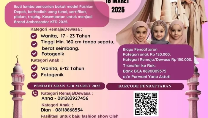 Depok Fashion Icon 2025 Models Hunt Segera Digelar