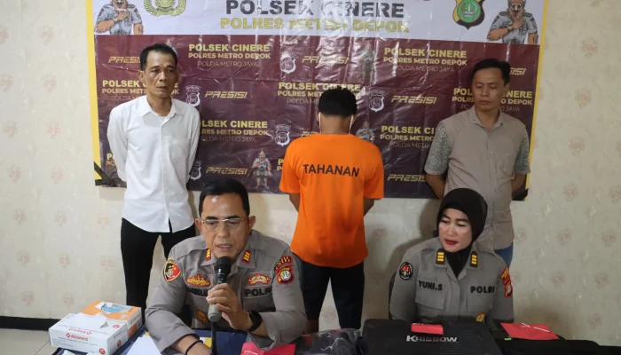 Polsek Cinere Ciduk Pelaku Pencurian Rumah Kosong