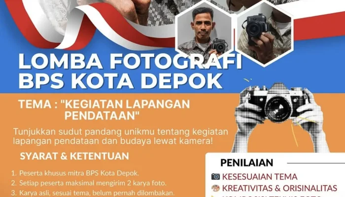 Tingkatkan Semangat Mitra, BPS Depok Gelar Lomba Fotografi Pendataan