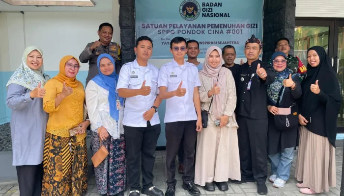 Dapur SPPG Pondok Cina Layani Ribuan Siswa Setiap Hari